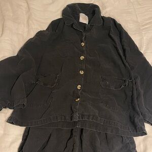 The Lullaby Club Lounge Short Set - Black